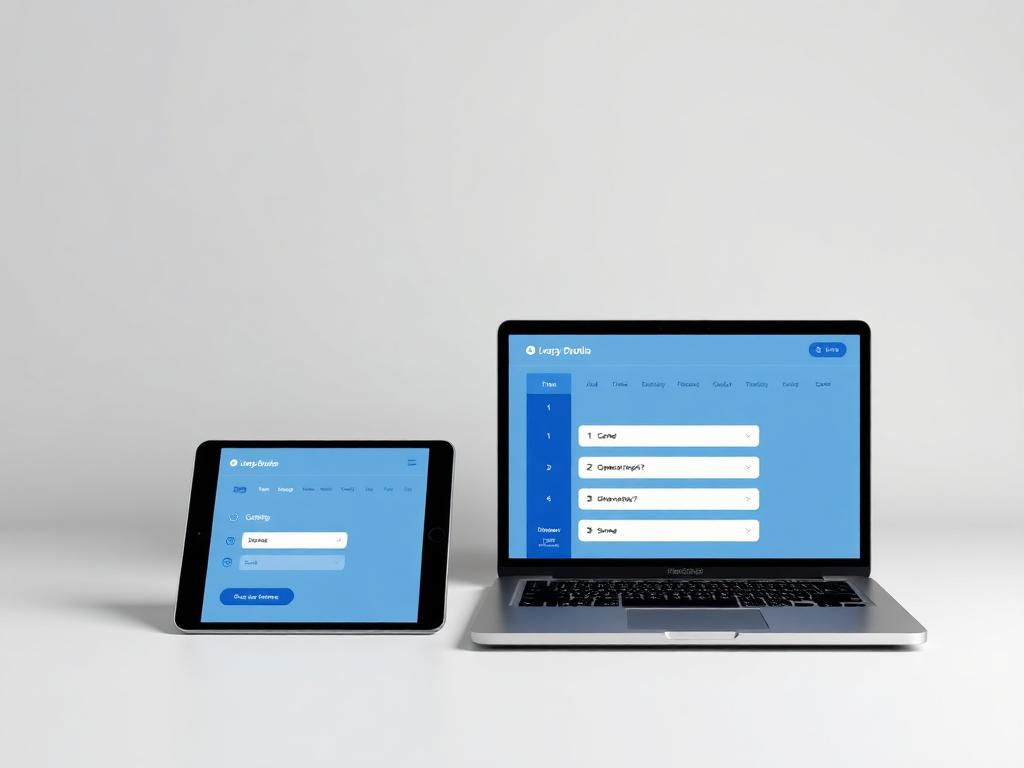 Practical Examination Portal Concept interface mockup
