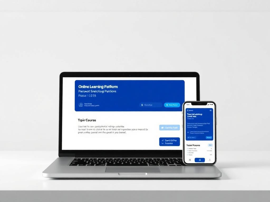 Learning Platform Concept interface mockup