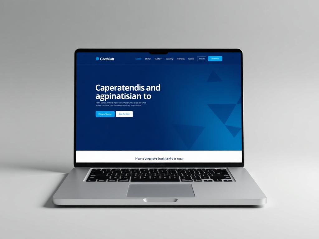 Institutional Website Concept interface mockup